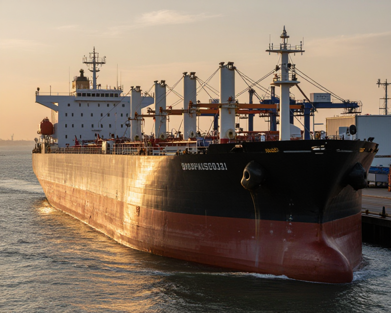 Cinematic VLCC at South Korean Shipyard