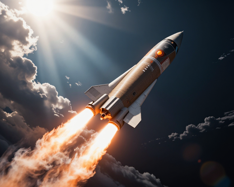 Hypersonic Missile Launch Scene