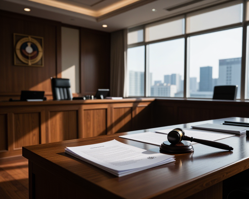 Symbolic Korean Courtroom