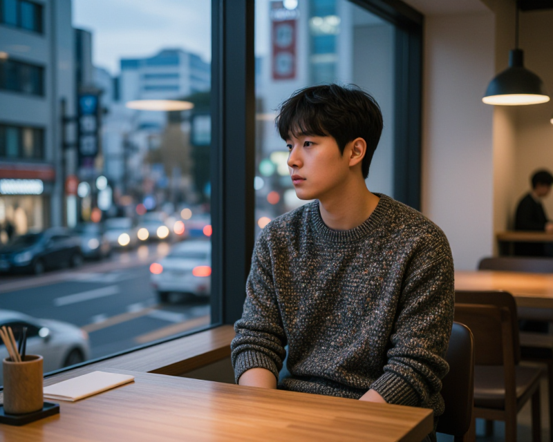 Contemplative Youth in Seoul