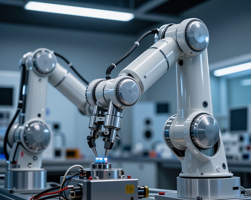 Futuristic Robotics Laboratory in Seoul