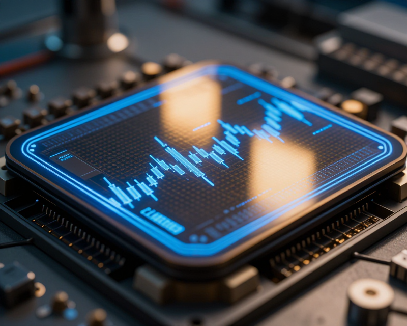 Semiconductor and Stock Market Concept