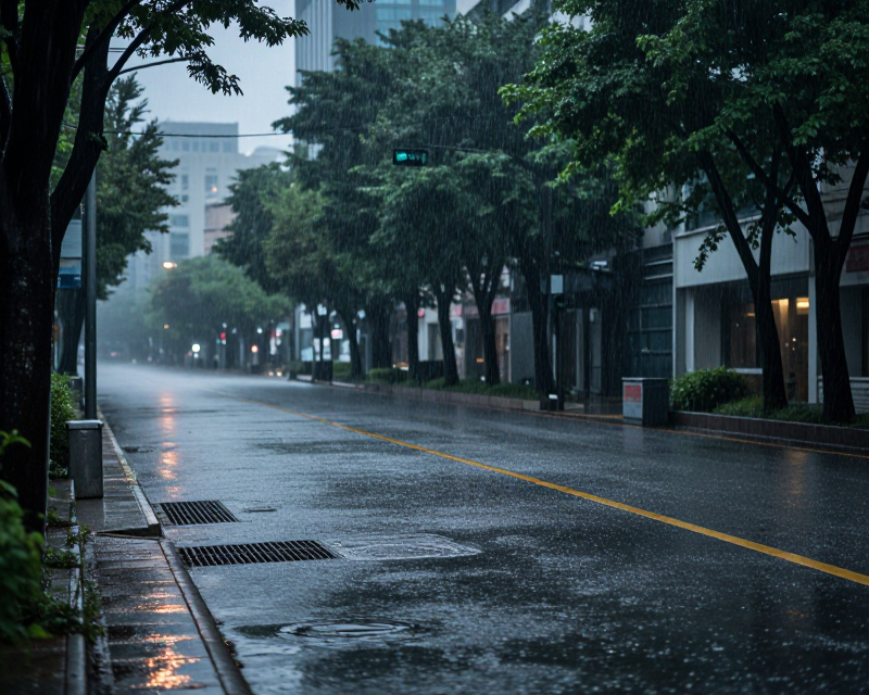 Heavy Rain in South Korea