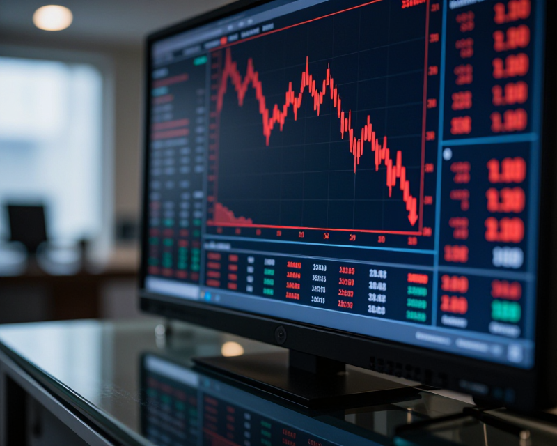 Financial Market Decline Visualization