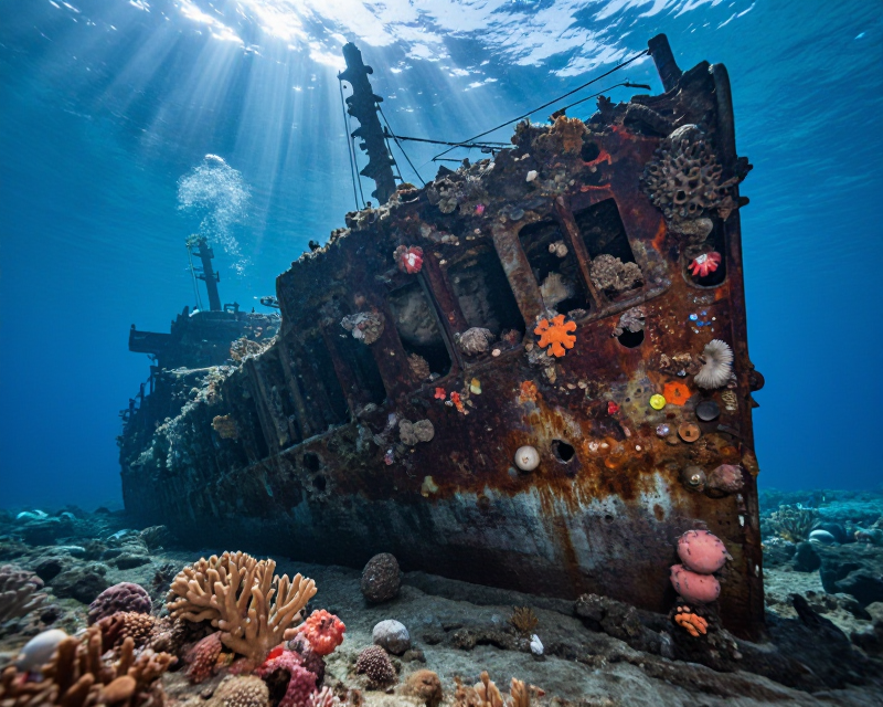 Underwater Artificial Reef Scene